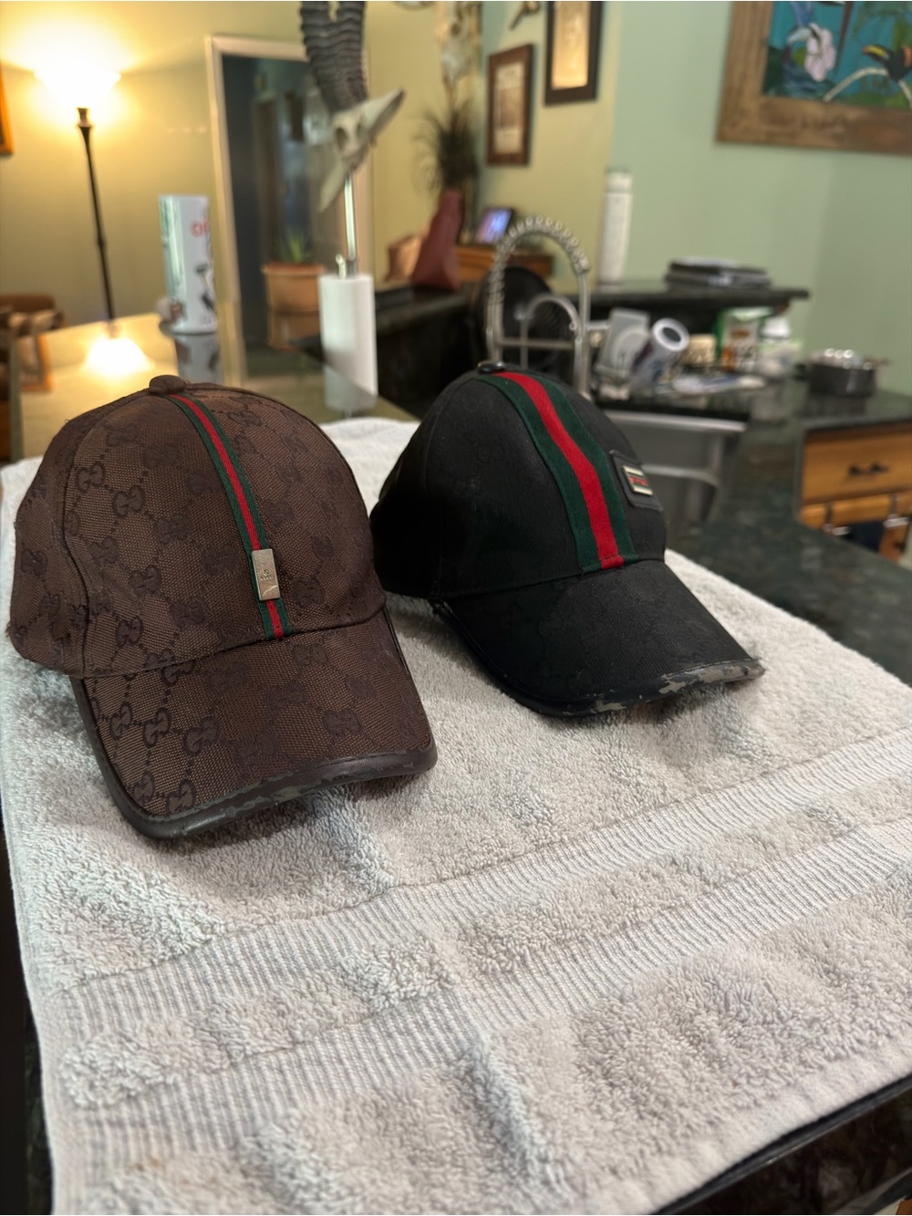 Gucci hats for sale ! Steal !! Buy both for a deal !! Authentic 💯
